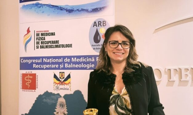 Medicul militar Nadina Pop a primit un premiu la Congresul Naţional de Medicină Fizică, de Recuperare şi Balneologie