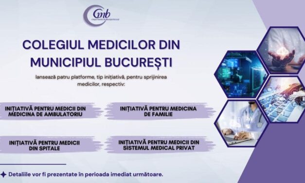 Colegiul Medicilor din Municipiul Bucureşti lansează patru platforme pentru sprijinirea medicilor