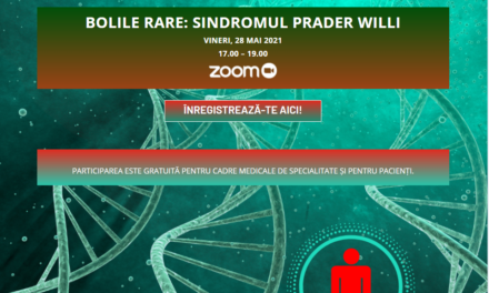Comunitatea OSC – Bolile Rare: Dezbatere Online „Sindromul Prader Willi” – 28 mai