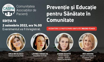 Despre ”Prevenție și Educație pentru sănătate în Comunitate” – la întâlnirea Caspa.ro