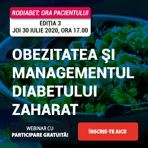 ”Obezitatea și Diabetul”, tema celei mai noi ediții RoDiabet ”Ora Pacientului” din 30 iulie 2020