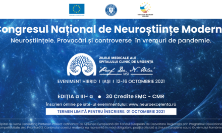 Congresul Național de Neuroștințe Moderne: “Neuroștiințele. Provocări și controverse în vremuri de pandemie”