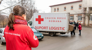 128 de pătuțuri noi și 10.450 de lenjerii de pat donate maternităților din România, din partea Crucii Roșii Române, P&G și PROFI