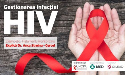 ”Gestionarea infecției HIV”, eveniment UNOPA, 22 octombrie 2021