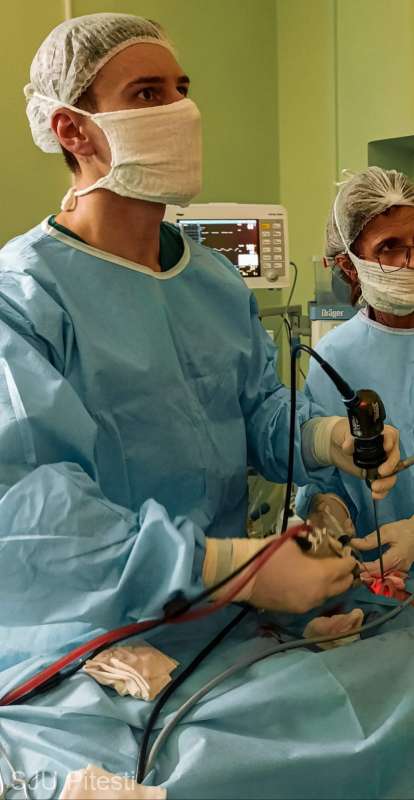 Intervenţie chirurgicală transnazală sub control endoscopic, realizată în premieră la SJU Piteşti