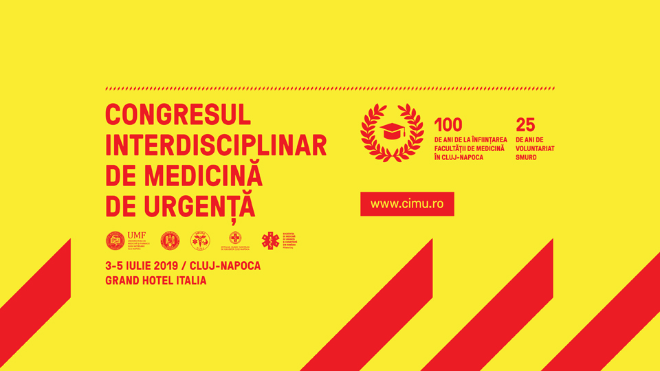 Congresul Interdisciplinar de Medicină de Urgenţă: 3-5 iulie 2019, Cluj-Napcoa