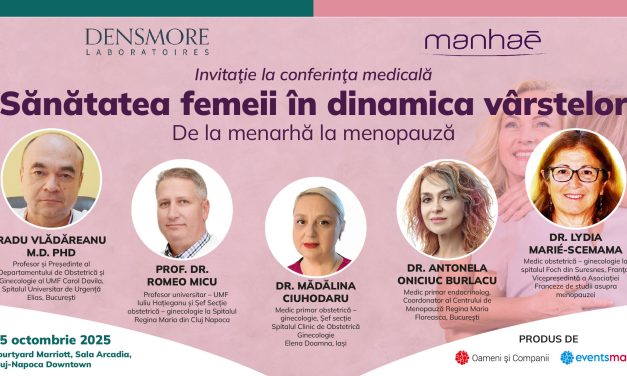 Sănătatea femeii în dinamica vârstelor, de la menarhă la menopauză: un eveniment medical inedit organizat la Cluj