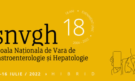 SNVGH 18, Școala Națională de Vară de Gastroenterologie și Hepatologie 2022
