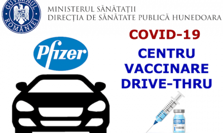 Primul centru de vaccinare de tipul ‘drive-thru’ se deschide sâmbătă la Deva