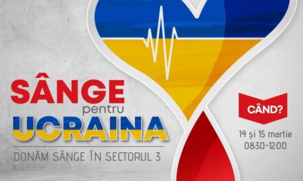 Campanie de donare de sânge pentru Ucraina, pe 14 şi 15 martie, la Colegiul ‘Mihai Bravu’ din București