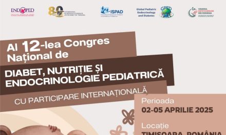 Al 12-lea Congres Național  de Diabet, Nutriție și Endocrinologie Pediatrică- ENDOPED, 2 – 5 aprilie 2025