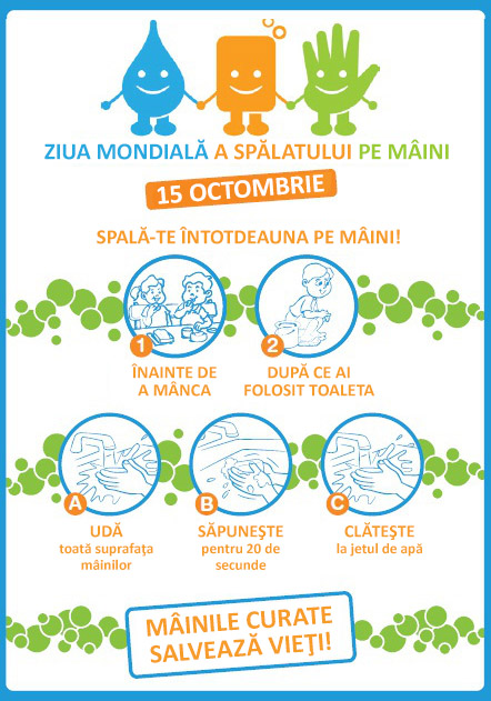 Octombrie: luna în care sărbătorim Ziua Internațională a Igienei Mâinilor