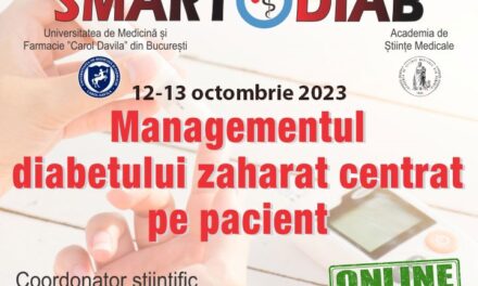 Conferința Națională SMARTDIAB: Conduite terapeutice moderne pentru îmbunătățirea calității vieții persoanelor cu diabet zaharat