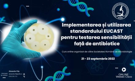Curs online: ”Implementarea și utilizarea standardului EUCAST pentru testarea sensibilității față de antibiotice”