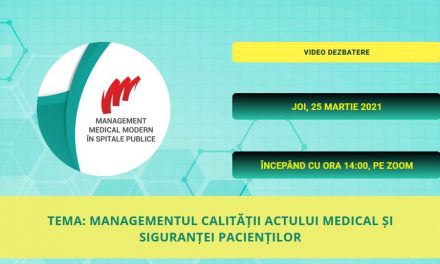 Comunitatea SpitalePublice.ro: Pe 25 martie s-a discutat despre „Managementul calității actului medical și siguranței pacienților”
