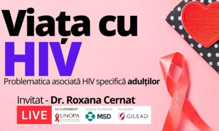 ”Viața cu HIV explicată LIVE”, eveniment UNOPA, 14 decembrie 2021